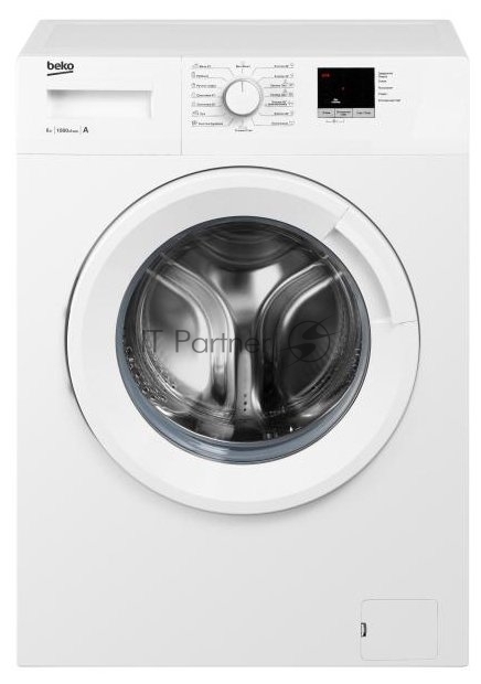 Стиральная машина Beko WRE6511ZWW белый, загрузка фронтальная 6 кг, 1000 об/мин., класс: А++
