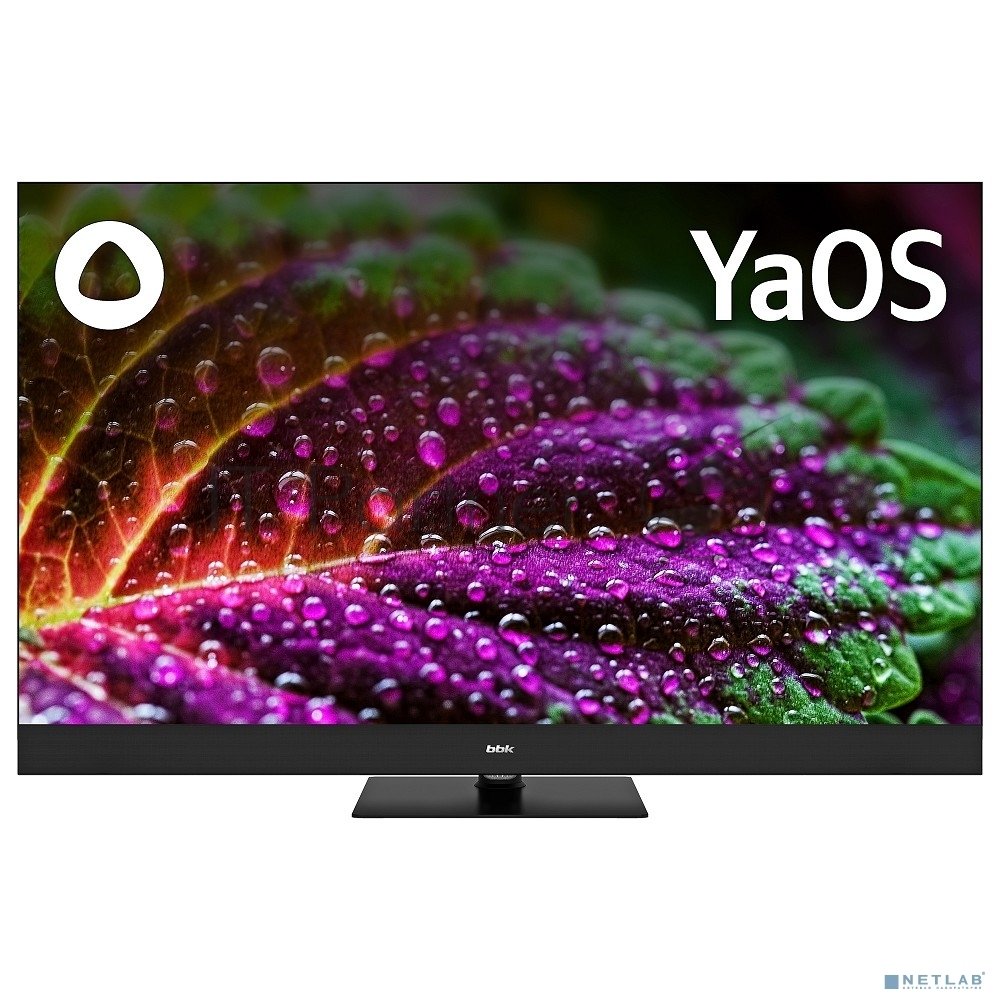 Телевизор BBK 43" 43LED-8259/UTS2C черный QLED UHD 60Hz Яндекс ТВ 1.5GB/8GB