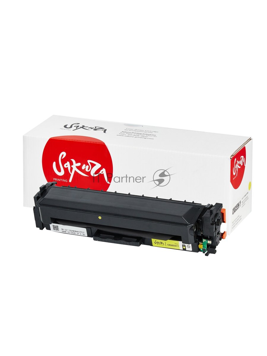 Картридж лазерный Sakura 055HY (3017C002) для Canon MF742/MF746CX/MF744CDW/LBP664CX/LBP663CDW/400M454DN/400M454DW/400M479DW/400M479FDN/400M479FDW, желтый, 5900 к. (чип без счетчика копий)