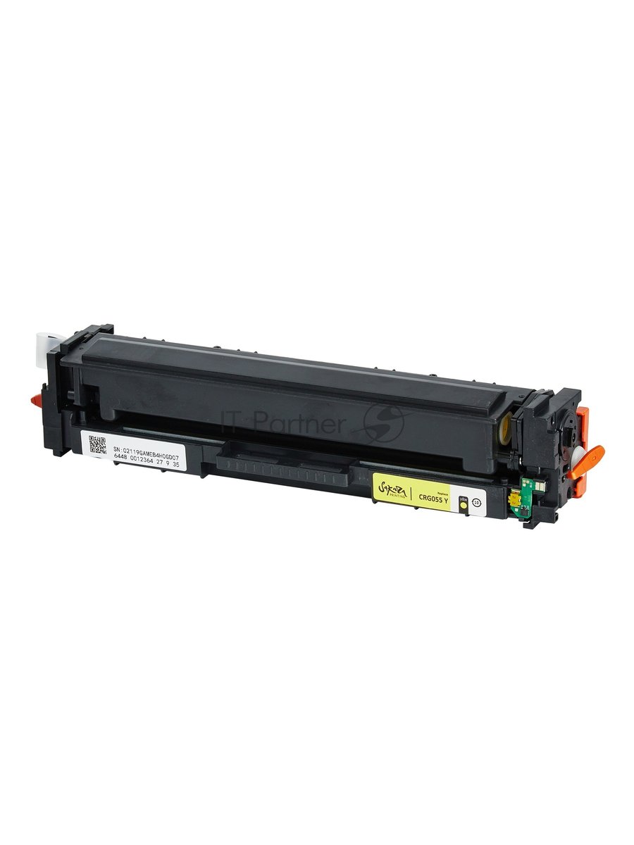 Картридж лазерный Sakura 055Y (3013C002) для Canon LBP664Cx/LBP663Cdw/MF746Cx/MF744Cdw/MF742Cdw, желтый, 2100 к. (чип без счетчика копий)