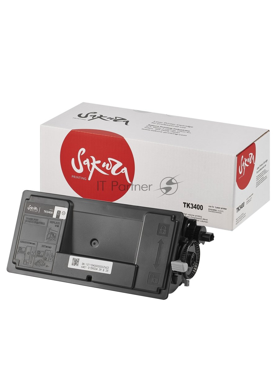 Картридж лазерный SAKURA TK-3400 черный ((12500стр.) для Kyocera Mita PA4500x/MA4500x/fx) (SATK3400)