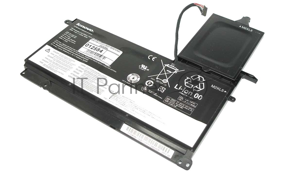 Аккумуляторная батарея для ноутбука Lenovo S531 S540 14.8 V 63Wh черный
