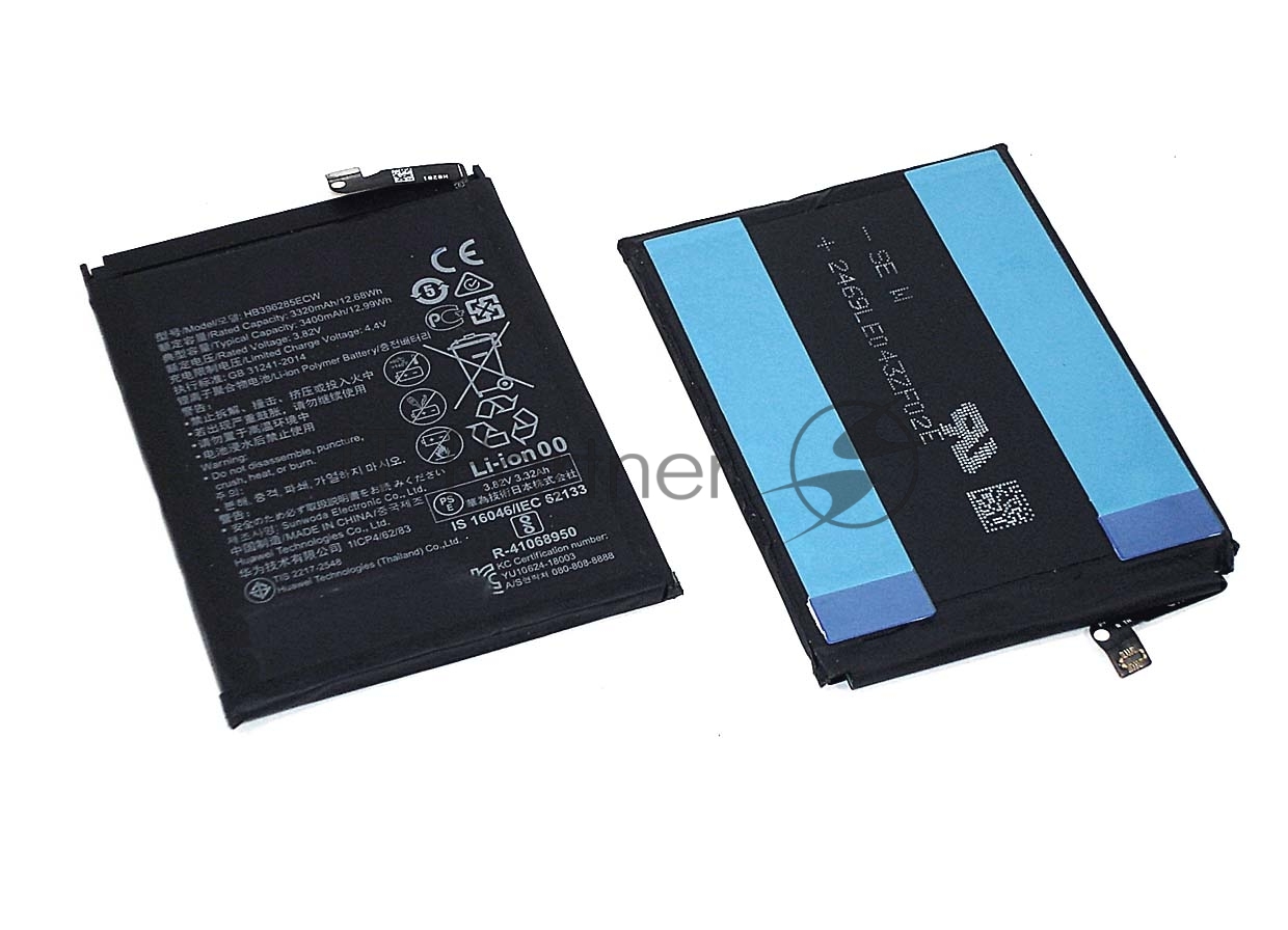 АКБ Huawei Honor 10 / P20 ( HB396285ECW ) оригинальный контроллер 100% ёмкость / тех. упаковка, шт