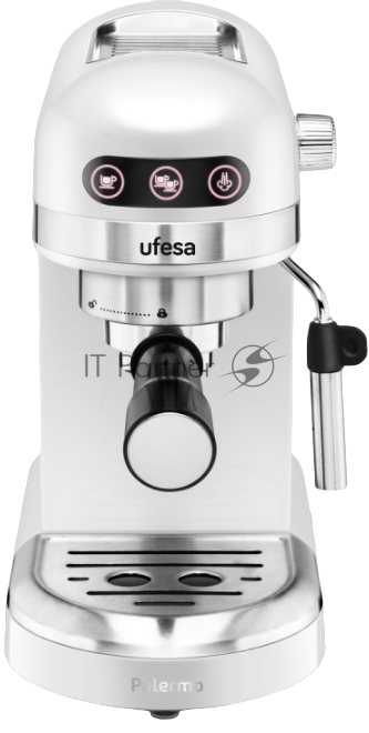 Кофеварка рожковая Ufesa PALERMO WHITE белый, исп. кофе - молотый, 1.5 л, 1350 Вт, 20 бар