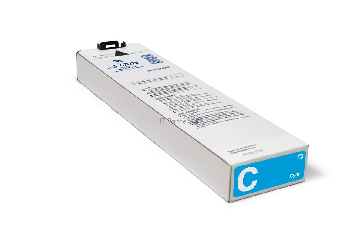 Картридж струйный NVPrint для Riso ComColor 7150/9150/3150 (NV-S-6702E, совместимый), Голубой (1000 мл)