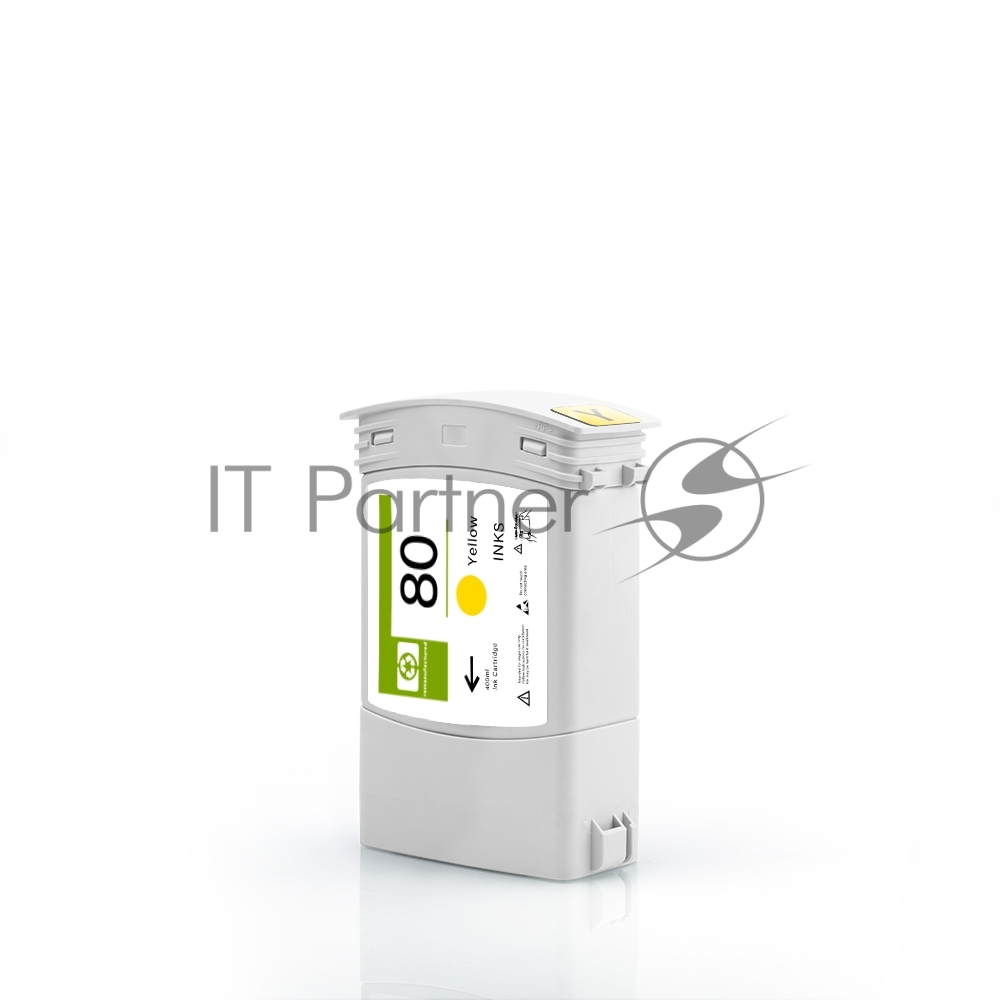 -/ Струйный картридж NV Print 80 (NV-C4848A) Yellow для HP DesignJet 1050c, 1055cm (400 мл) совместимый