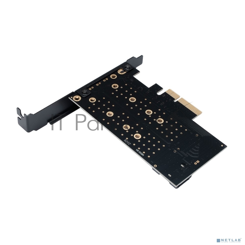 Адаптер Gembird для двух SSD M.2 (NVMe+SATA) в разъем PCI-e MF-PCIE-NVME-SATA, коробка