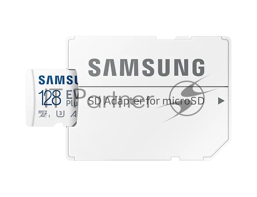 Флеш карта microSDXC 128Gb Samsung EVO Plus Class 10, A2, V30, UHS-I, W 90 МБ/с, R 160 МБ/с, MB-MC128SA/KR адаптер на SD