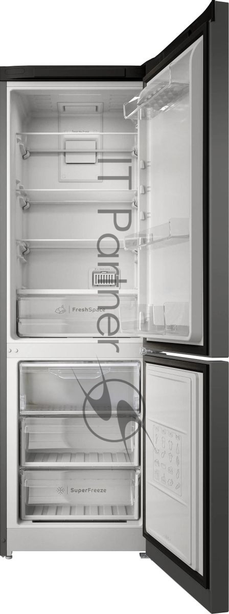Холодильник Indesit ITS 5180 NG, темно-серый, двухкамерный 220/78л морозилка снизу, No Frost