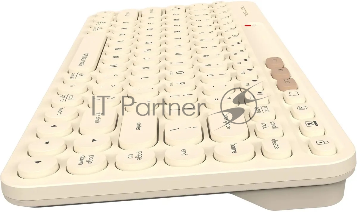 Клавиатура беспроводная A4Tech Fstyler FBK36C AS, USB, Bluetooth/Радиоканал, бежевый