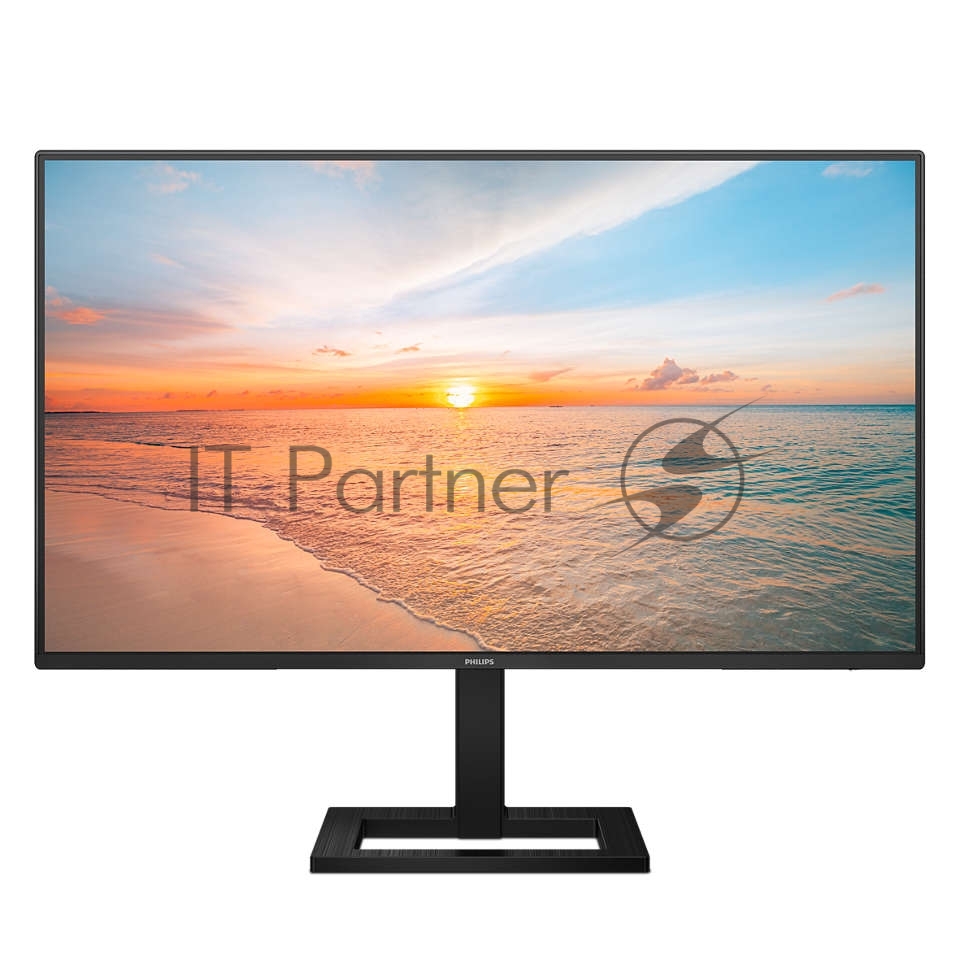 Монитор Philips - 27E1N1600AE, 27", 16:9, IPS, 4 мс, 350cd/m², 1300:1, 2560x1440 (WQHD), 100 Гц, 1x HDMI, USB-hub, HAS, HAS, speakers, цвет чёрный, 27E1N1600AE (00/01)