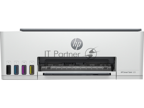 МФУ струйный HP Smart Tank 520 (1F3W2A), A4, цветной, печ. до 12 стр/мин. (ч/б) до 5 стр/мин. (цвет), 1200 x 1200 dpi, USB