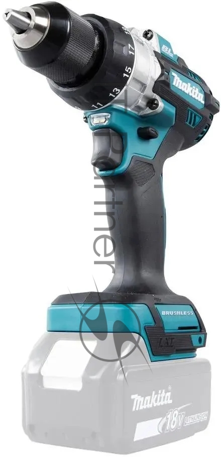 Дрель-шуруповерт Makita DHP486Z, 18 В, 0 Ач, 130 Нм, бесщеточный, ударный