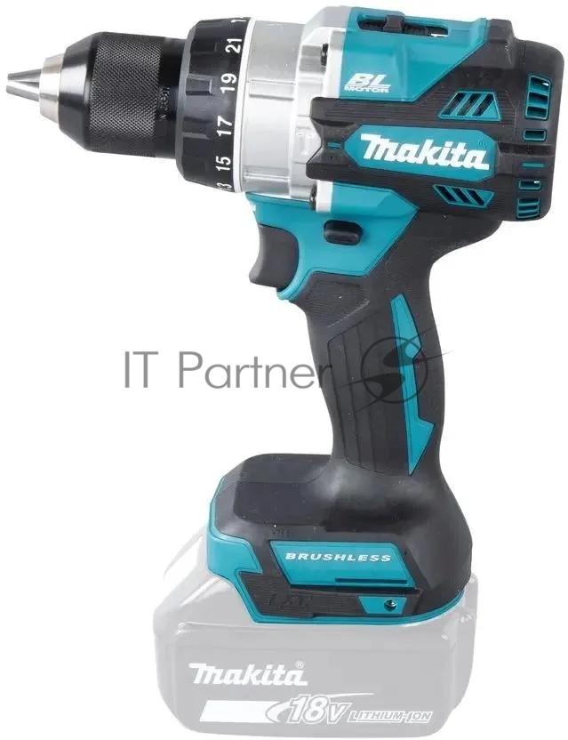 Дрель-шуруповерт Makita DHP486Z, 18 В, 0 Ач, 130 Нм, бесщеточный, ударный