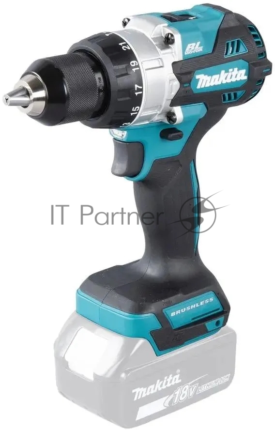 Дрель-шуруповерт Makita DHP486Z, 18 В, 0 Ач, 130 Нм, бесщеточный, ударный