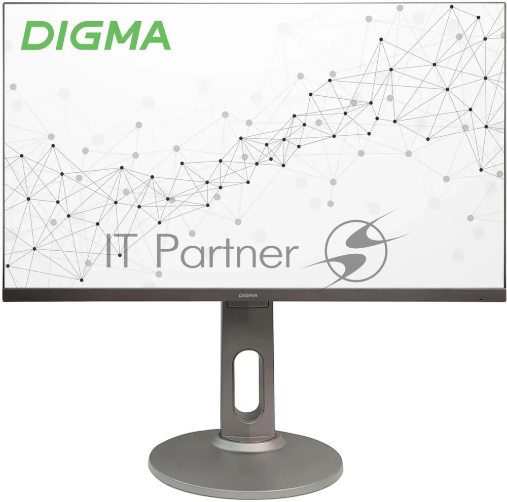 Монитор 27" Digma Progress 27P705Q IPS 2560x1440, 75 Гц, 5 мс, 16:9, 300 кд/м2, 2xHDMI, 1xDP, 1x3.5 мм, черный/серебристый
