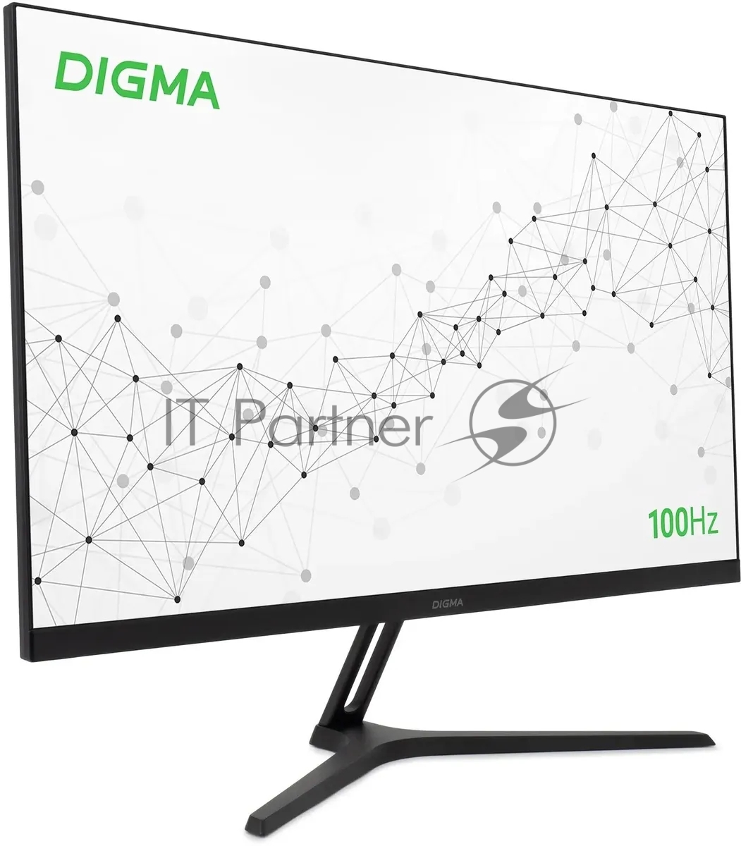 Монитор 27" Digma Progress 27P301F IPS 1920x550, 100 Гц, 5 мс, 16:9, 300 кд/м², 1xHDMI, 1xVGA, 2x2 Вт, черный