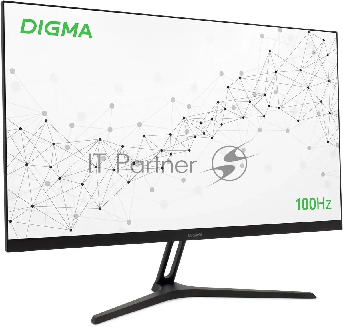 Монитор 27" Digma Progress 27P301F IPS 1920x550, 100 Гц, 5 мс, 16:9, 300 кд/м², 1xHDMI, 1xVGA, 2x2 Вт, черный
