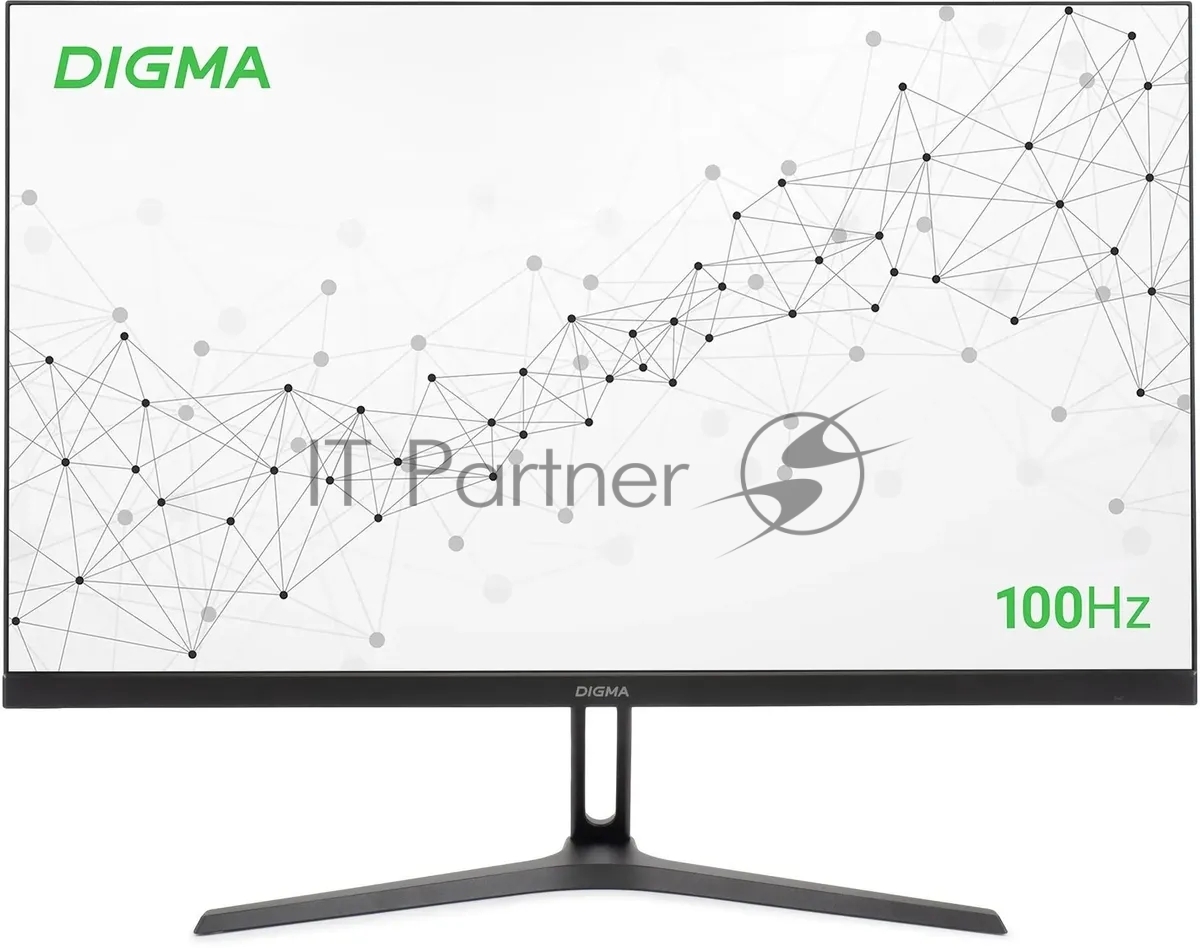Монитор 27" Digma Progress 27P301F IPS 1920x550, 100 Гц, 5 мс, 16:9, 300 кд/м², 1xHDMI, 1xVGA, 2x2 Вт, черный