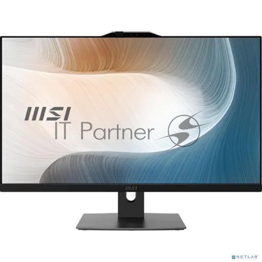 Моноблок MSI Modern AM272P 1M AiO 27" FHD(1920x1080)IPS AG Non-touch, Core i5-120U (1.4GHz), 16Gb DDR5(2x8GB),512Gb SSD M.2,Intel UHD,WiFi,BT,camera,WirelessKB&mouse Eng/Rus,NoOS,1y war-ty,черный (9S6-AF8231-890)