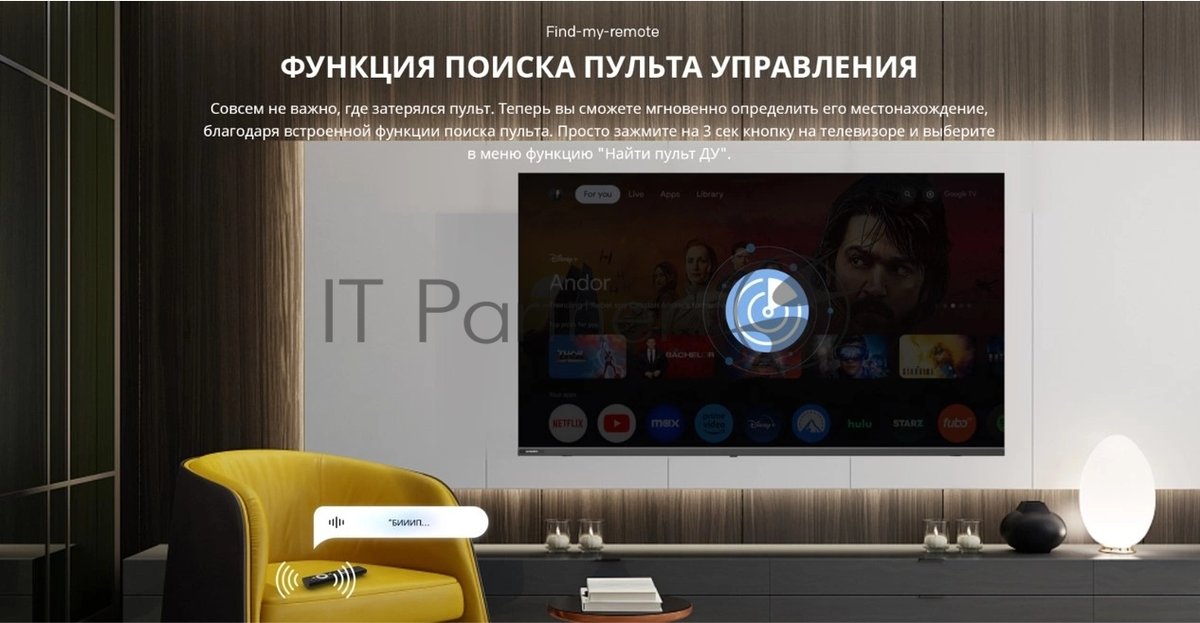 Телевизор Skyworth 40" 40E55G черный LED FHD 60Hz GoogleTV