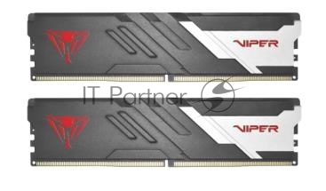 Оперативная память Patriot Viper Venom, DDR5, 32Gb (2x16Gb), 6000MHz, CL30, DIMM, с радиаторами, серый/черный