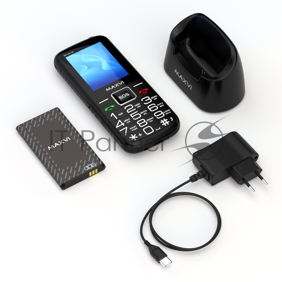 Мобильный телефон Maxvi B21ds up черный