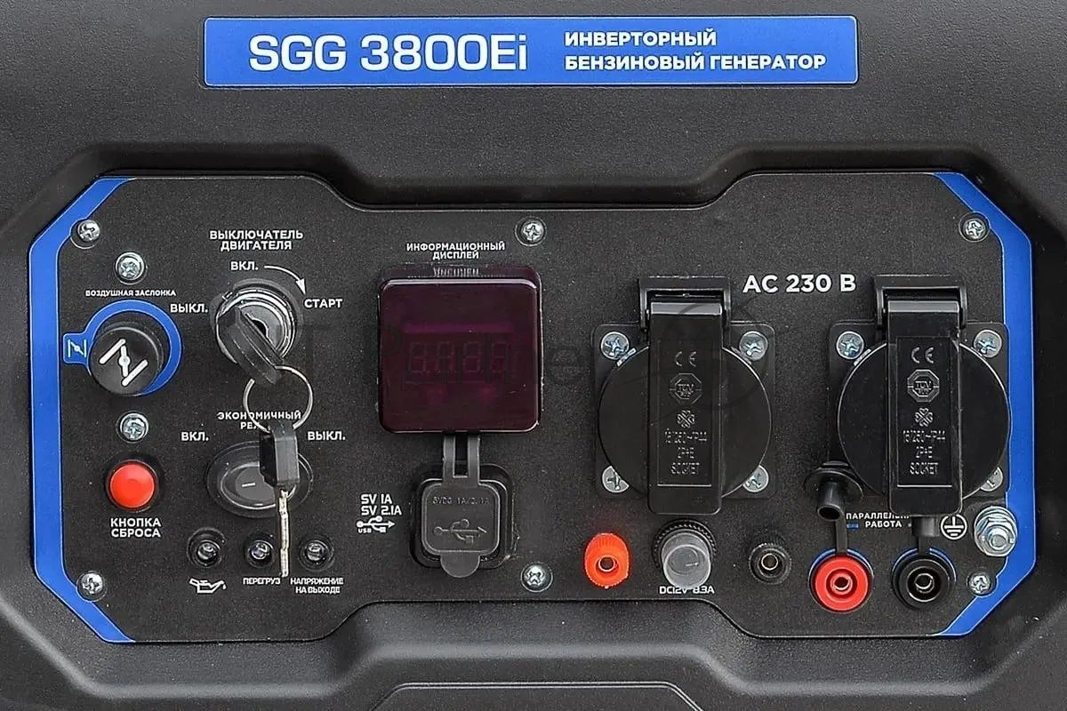 Электрогенератор бензиновый инверторный ТСС SGG 3800Ei, 3.6 кВт, 74 дБ, 34 кг