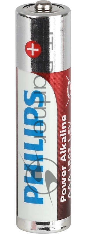 Элемент питания алкалиновый AAA/LR03 1.5В Power (блист. 20шт) Philips Б0064654