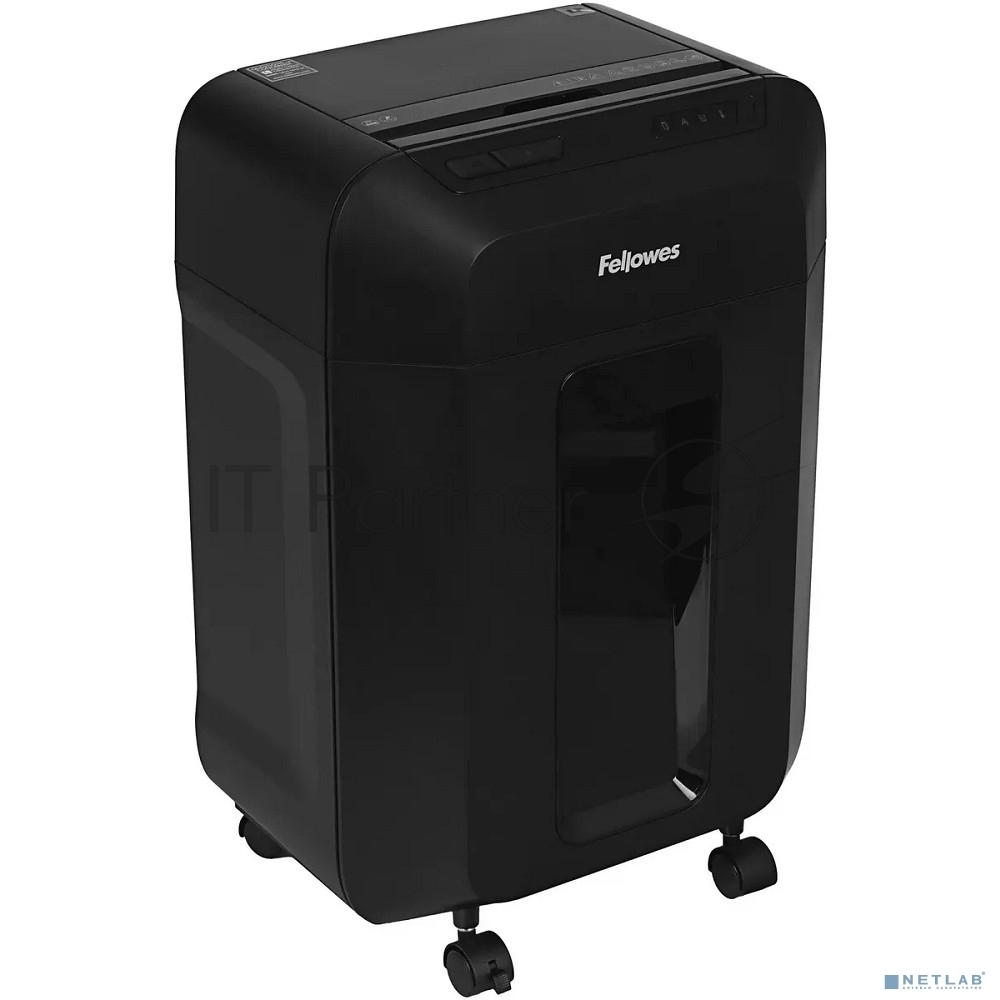 Шредер Fellowes AutoMax 80M FS-46215, минирезка, DIN P-4, 4х12 мм, автоподача 80 лст., 17 лтр., автореверс, уничт.: скобы, скрепки, пл. карты