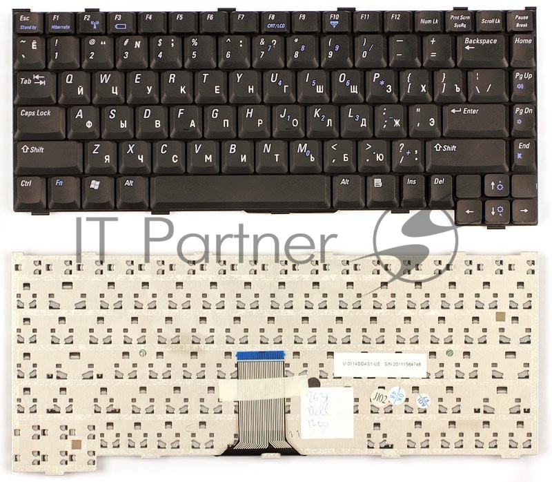 Клавиатура для ноутбука Dell Inspiron 1200 2200 Latitude 110L PP10S черная