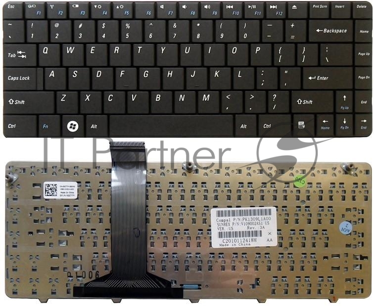 Клавиатура для ноутбука Dell Inspiron 11z 1110 черная