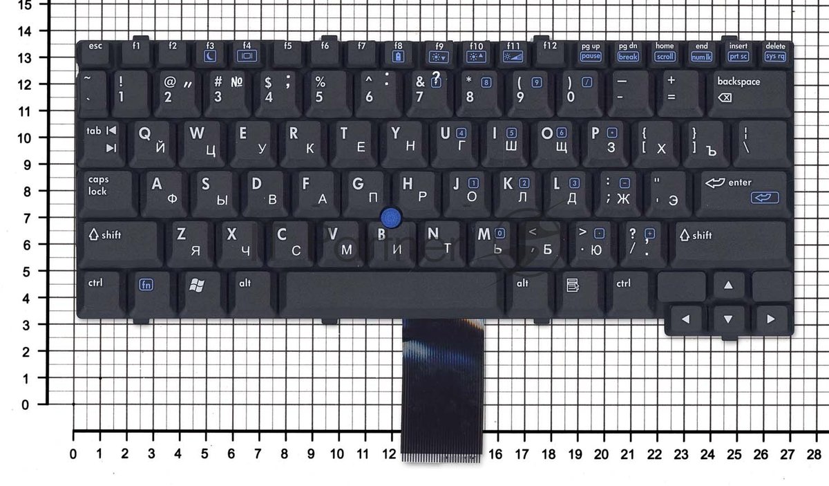 Клавиатура для ноутбука HP Compaq NC4000 NC4010 черная