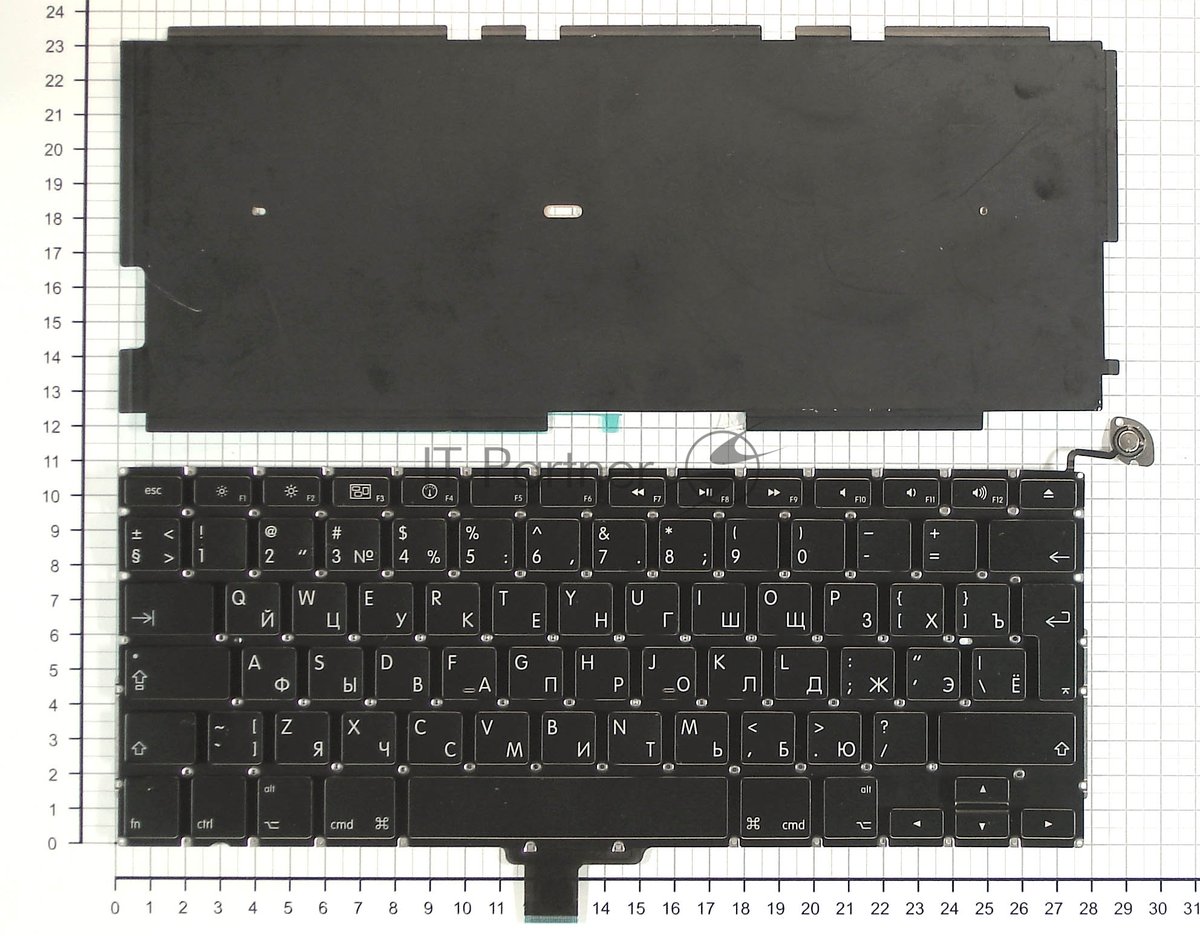 Клавиатура для ноутбука MacBook A1278 2010+ RU