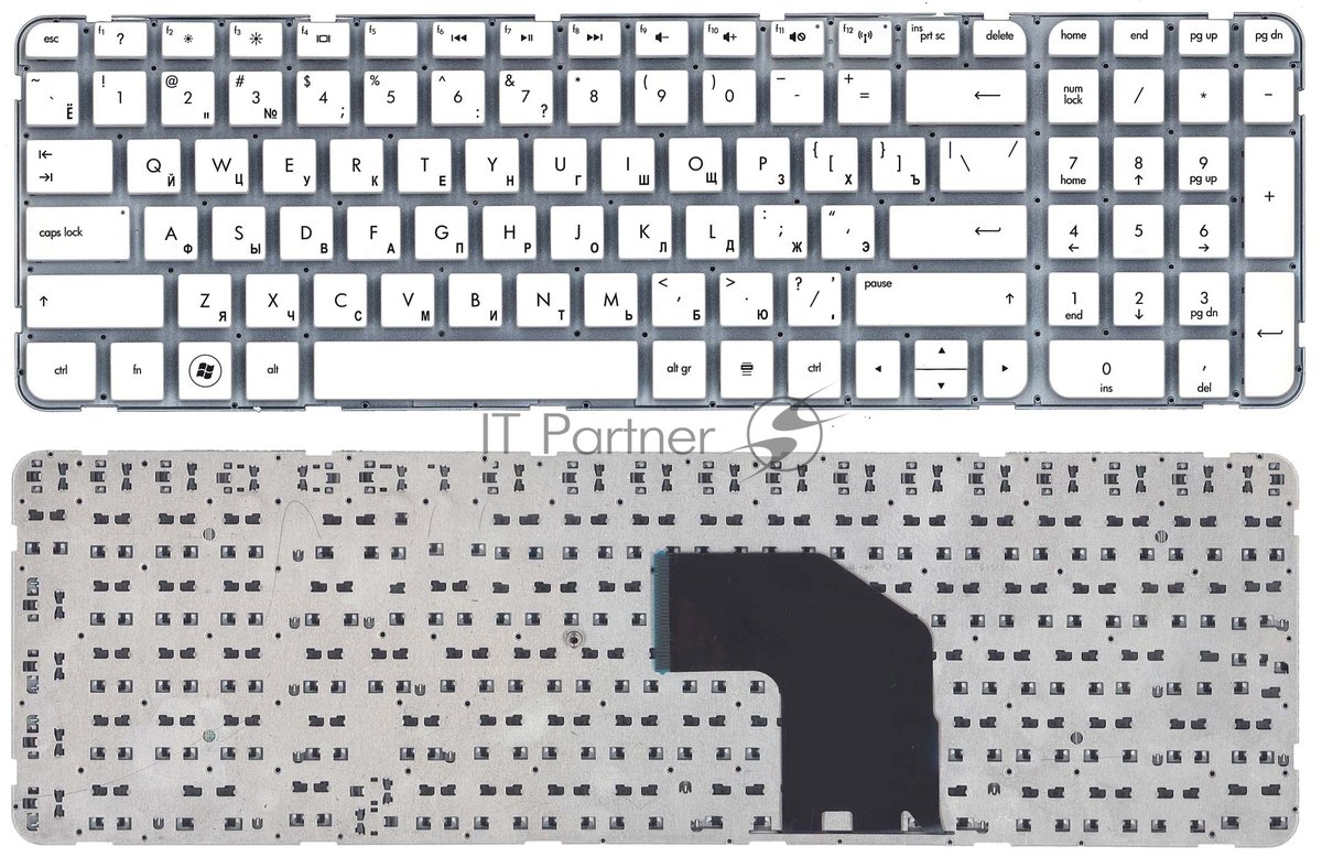 Клавиатура для ноутбука HP Pavilion G6-2000 белый без рамки