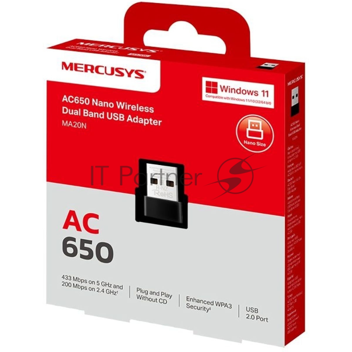 Адаптер Wi-Fi/AC650 Nano Wi-Fi USB Adapter