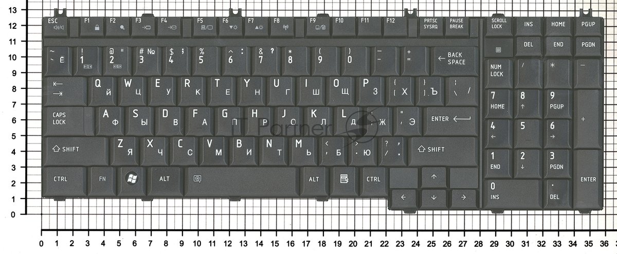 Клавиатура для ноутбука Toshiba Tecra A11 черная