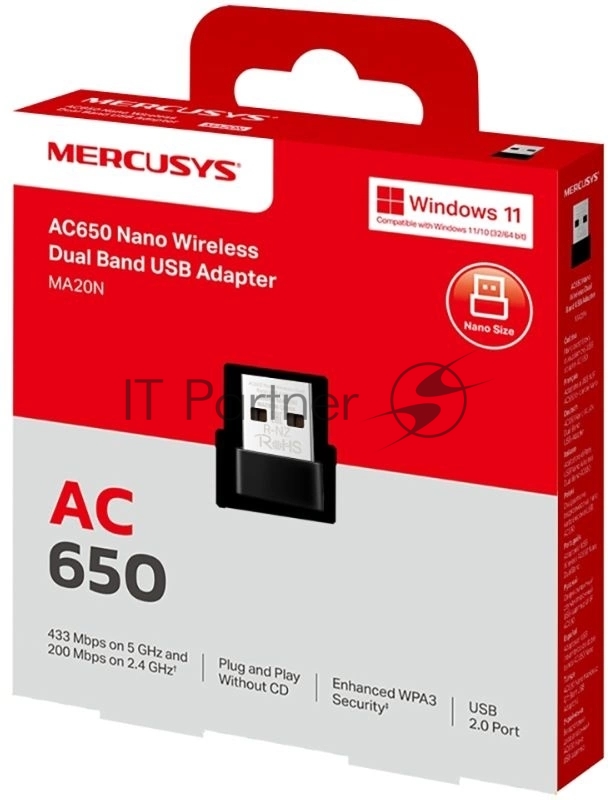 Адаптер Wi-Fi/AC650 Nano Wi-Fi USB Adapter