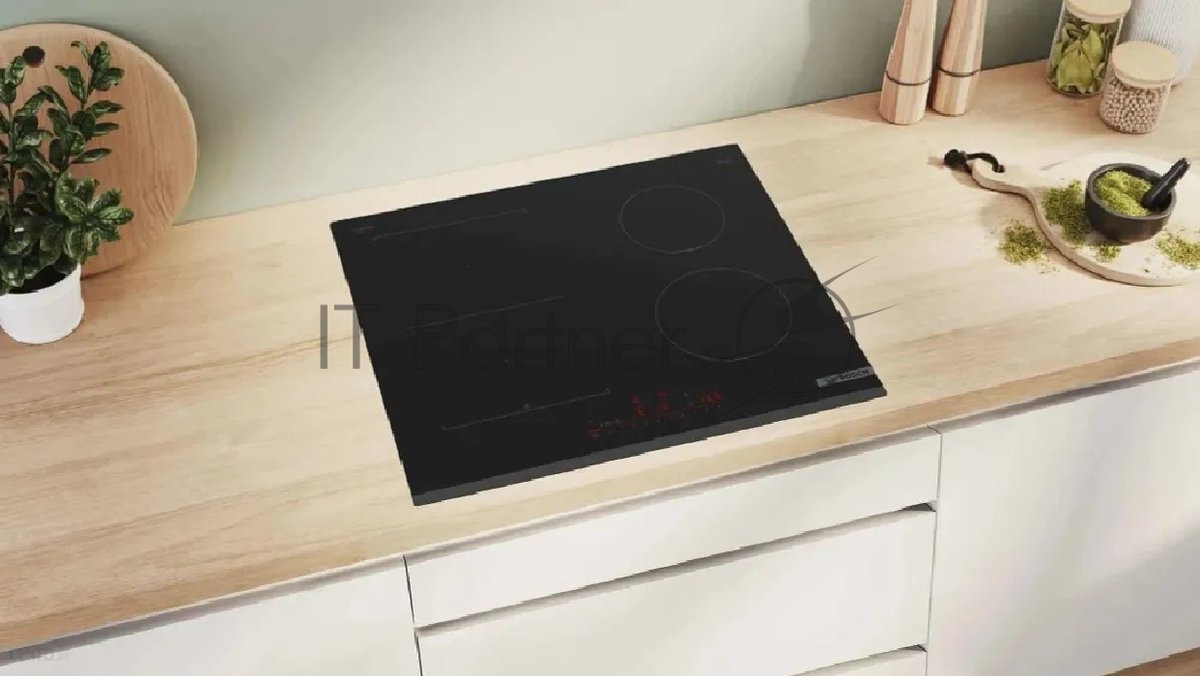 Индукционная варочная поверхность Bosch PVS631HC1E, 4 конфорки, с зоной расширения, стеклокерамика, 6900 Вт