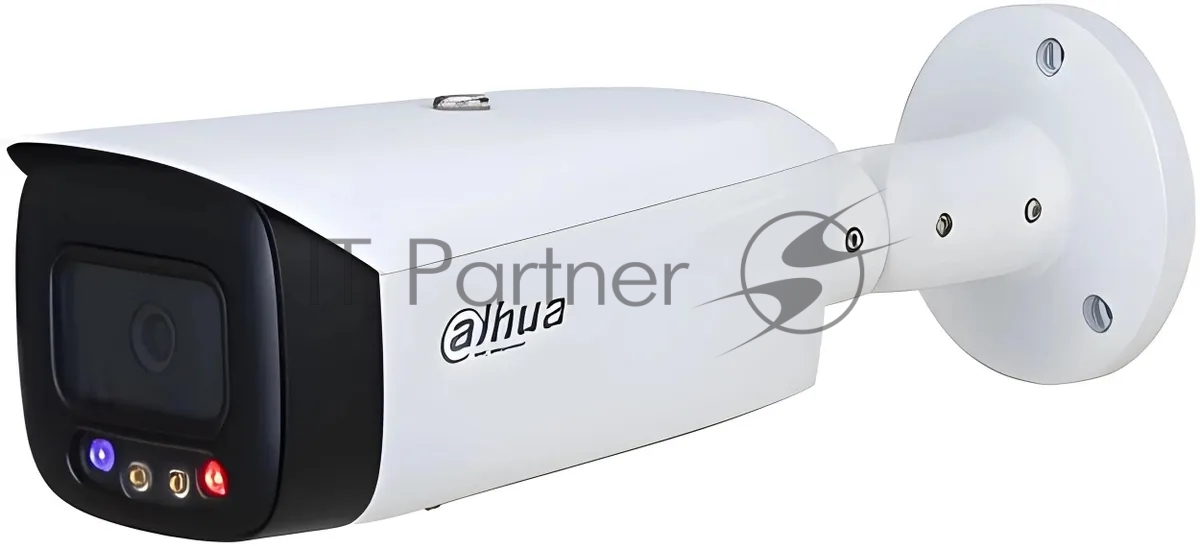 DAHUA DH-IPC-HFW3449T1P-AS-PV-0360B-S5 Уличная цилиндрическая IP-видеокамера TiOC и ACUPICK 4Мп, 1/2.7” CMOS, объектив 3.6мм, видеоаналитика, 2 микрофона, ИК 30м, LED 30м, IP67, металл/пластик