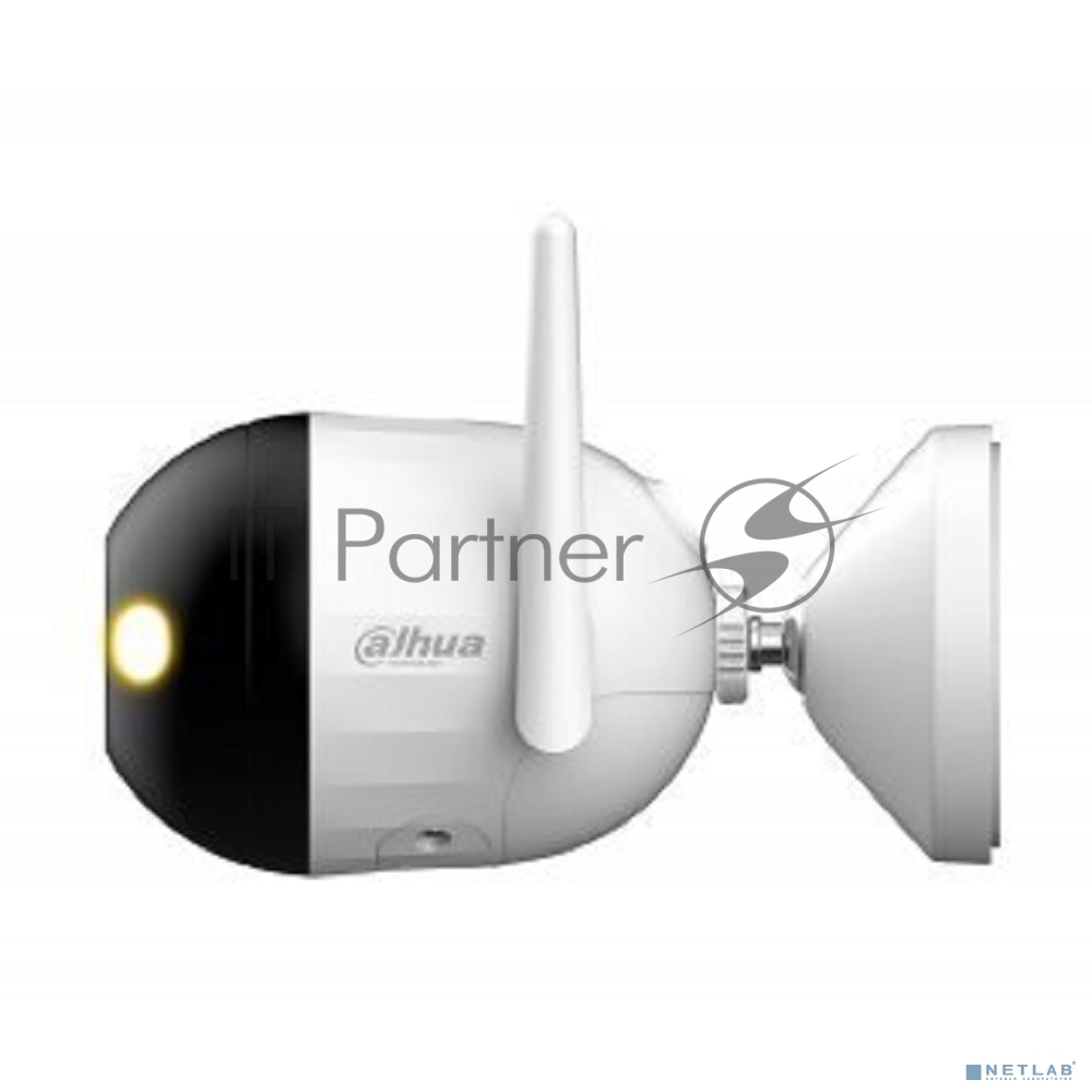 Уличная цилиндрическая IP-видеокамера Dahua DH-IPC-F2CP-PV-0280B Smart Dual Light 2Мп, 1/3” CMOS, объектив 2.8мм, видеоаналитика, ИК 30м, LED 30м, микрофон, динамик, Wi-Fi 2.4ГГц, IP67, металл пластик