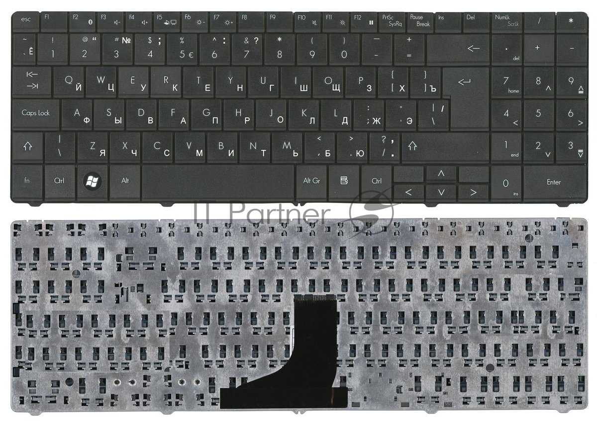 Клавиатура для ноутбука Packard Bell SL51 черная