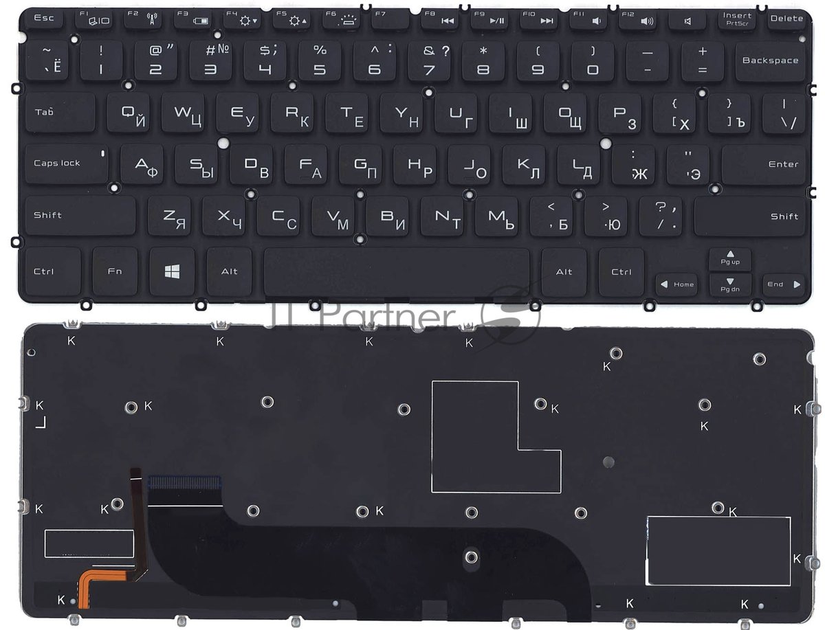 Клавиатура DELL 8712 для XPS 12 13, с подсветкой