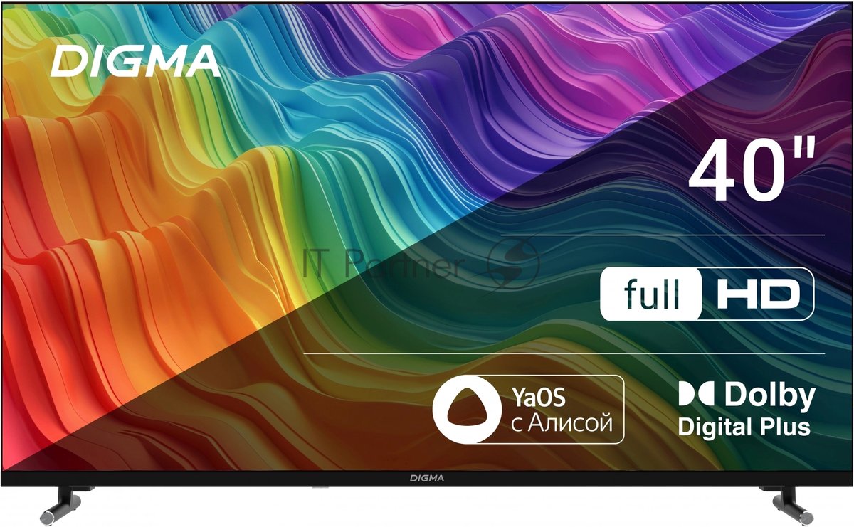 Телевизор Digma 40" DM-LED40SBB33 черный LED FHD 60Hz Яндекс ТВ