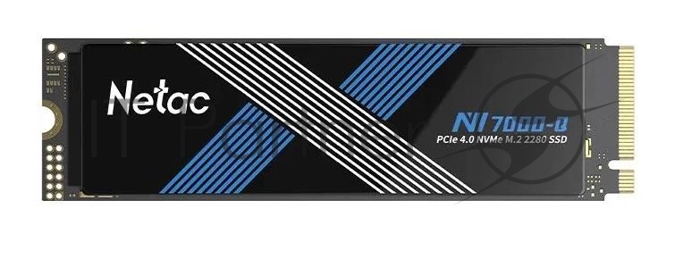 Накопитель SSD Netac NV7000-Q, 4Tb, M.2 2280, PCIe 4.0 x4, NVMe, R/W 7100/6200, с радиатором