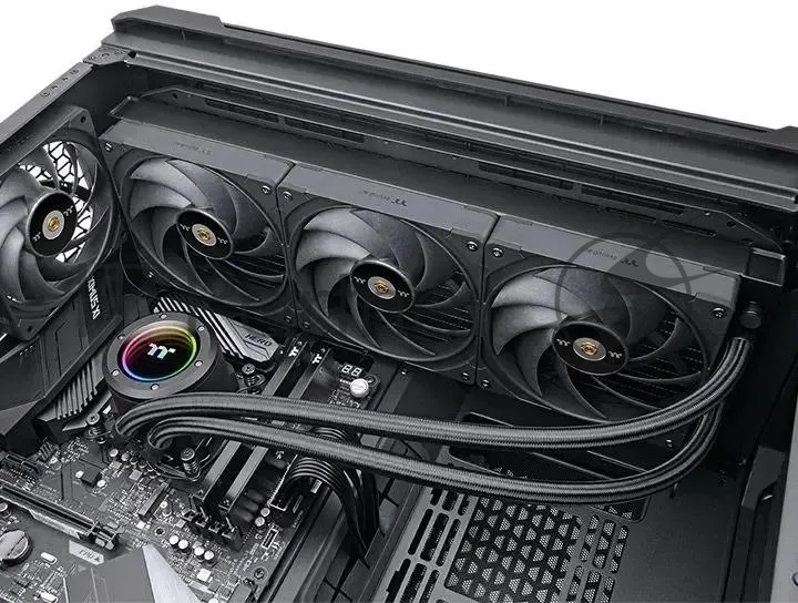Система водяного охлаждения Thermaltake Toughliquid 360 Ex Pro ARGB Soc-AM5/AM4/1200/1700/1851 черный 4-pin 22.6dB Al+Cu Ret (CL-W400-PL12BL-A) [CL-W400-PL12BL-A]
