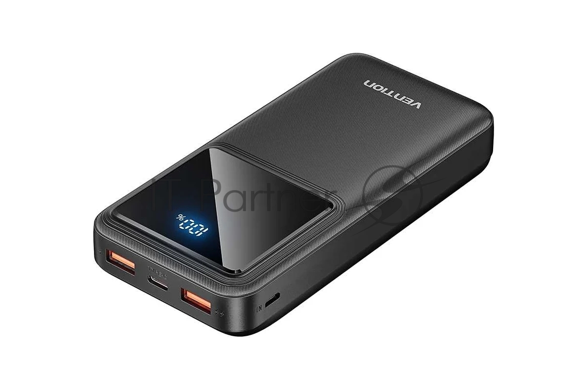 Power Bank Черный с LED Дисплеем  Vention  FHLB0  Vention 20000mAh(M/C-A/A)22.5W