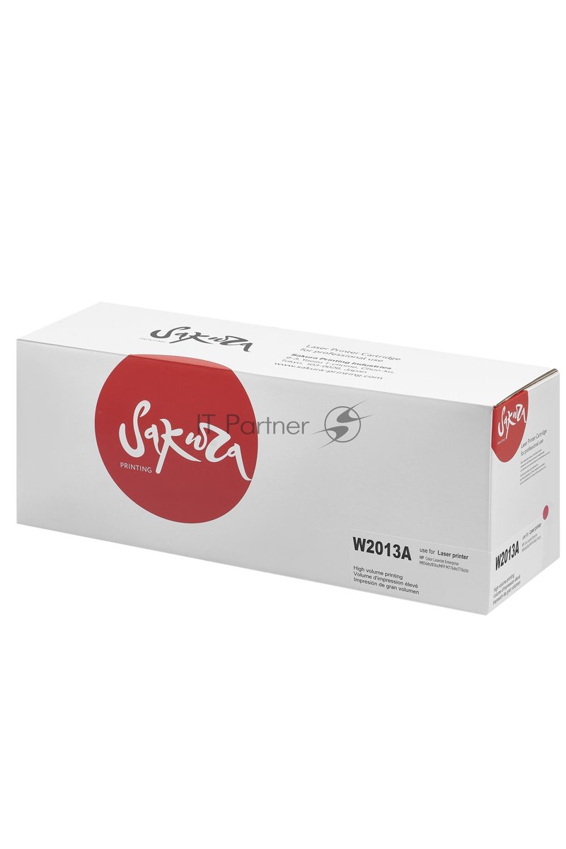 Картридж лазерный Sakura W2013A для HP Color LaserJet Enterprise M856dn/M776dn/MFP M776z/MFP M776zs, пурпурный, 13000 к.