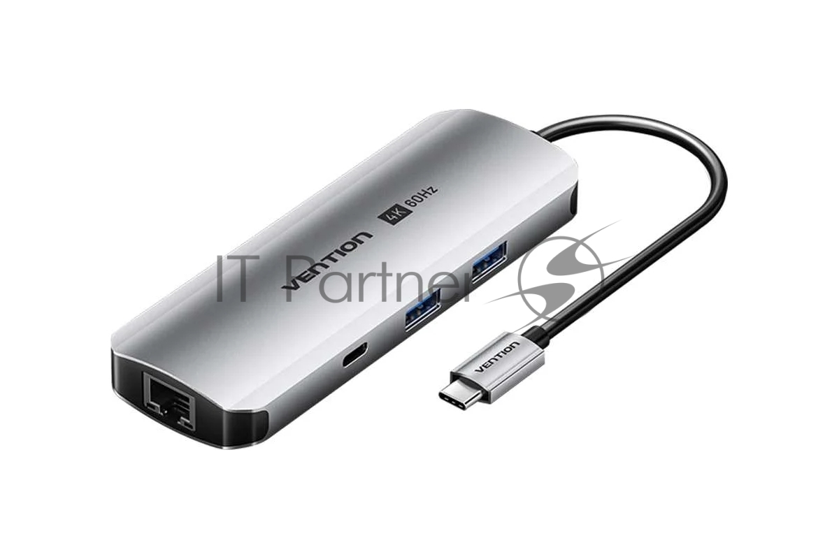 USB-концентратор Vention TQMHB, USB Type-C, USB/HDMI/RJ-45/SD, USB Type-C