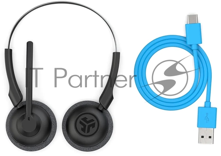 Гарнитура JLab GO Work Pop Wireless Headphones чёрный, беспроводная, Bluetooth, до 50 ч